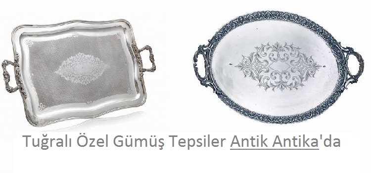 Antika Osmanlı Gümüş Tepsiler